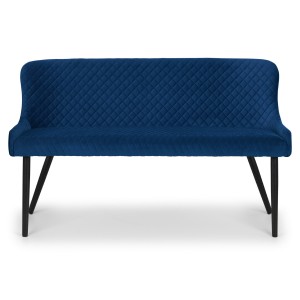 Luxe High Back Bench Blue Luxe High Back Bench Blue