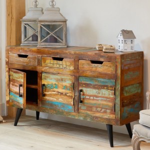 Coastal Chic Reclaimed Wood Furniture Large Sideboard Coastal Chic Reclaimed Wood Furniture Large Sideboard IRS02A