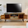 Coastal Chic Reclaimed Wood Furniture Widescreen TV Cabinet IRS09A