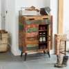 Coastal Chic Reclaimed Wood Furniture Shoe Cupboard IRS20A