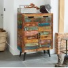 Coastal Chic Reclaimed Wood Furniture Shoe Cupboard IRS20A