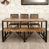 New Urban Chic Furniture Large Dining Bench  IRF03B
