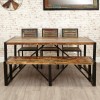 New Urban Chic Furniture Large Dining Bench  IRF03B