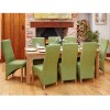 Mobel Oak Furniture 8 Seater Hidden Extending Dining Table COR04E