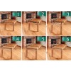 Mobel Oak Furniture 8 Seater Hidden Extending Dining Table COR04E
