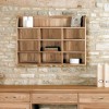 Mobel Oak Furniture Reversible Wall Rack Shelves COR07B