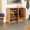 Mobel Solid Oak Furniture Extra Large Shoe Cupboard COR20F