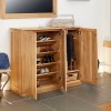 Mobel Solid Oak Furniture Extra Large Shoe Cupboard COR20F