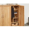 Mobel Solid Oak Furniture Extra Large Shoe Cupboard COR20F