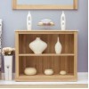 Mobel Oak Furniture Low Bookcase COR01B
