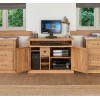 Mobel Oak Hidden Home Office Computer Desk & Small Filing Cabinet COR06A+COR07A