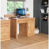 Mobel Oak Furniture Single Pedestal Computer Desk COR06B