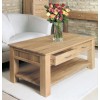 Mobel Oak Furniture 4 Drawer Coffee Table COR08D