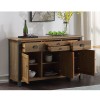 Urban Elegance Reclaimed Wood Furniture 4 Drawer 3 Door Sideboard VPR02A