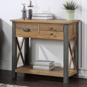 Urban Elegance Reclaimed Wood Furniture Small Console Table Urban Elegance Reclaimed Wood Furniture Small Console Table VPR02B