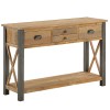 Urban Elegance Reclaimed Wood Furniture 4 Drawer Console Table VPR02C