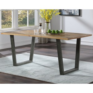 Urban Elegance Reclaimed Wood Furniture 180cm Fixed Top Dining Table VPR04A