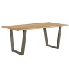 Urban Elegance Reclaimed Wood Furniture 180cm Fixed Top Dining Table VPR04A