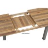 Urban Elegance Reclaimed Wood Furniture 200cm Extending Dining Table VPR04B