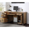 Urban Elegance Reclaimed Wood Furniture Twin Pedestal Home Office Desk VPR06B