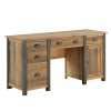 Urban Elegance Reclaimed Wood Furniture Twin Pedestal Home Office Desk VPR06B