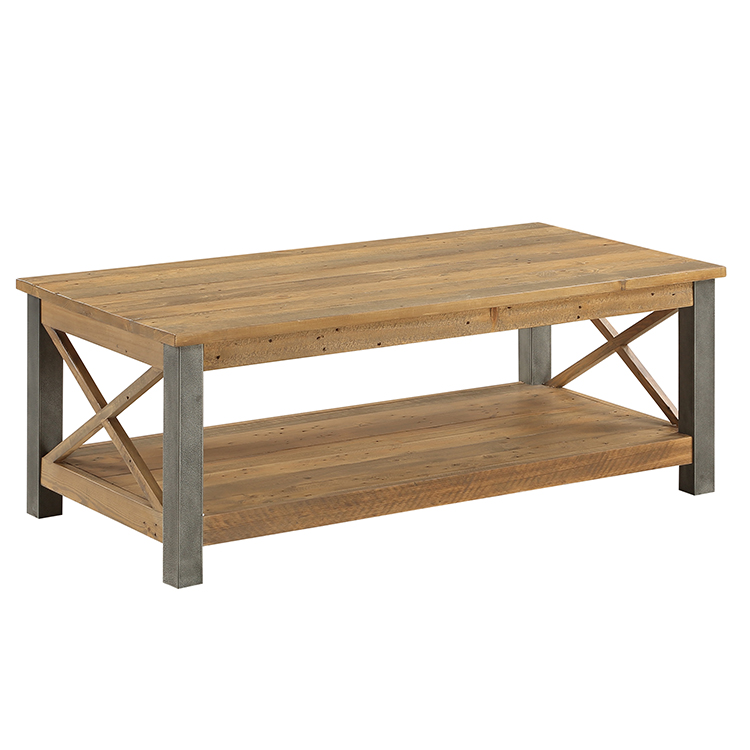 Urban Elegance Reclaimed Wood Furniture, Baumhaus Urban Elegance Industrial Reclaimed Wood Small Console Table