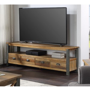 Urban Elegance Reclaimed Wood Furniture Extra Large Widescreen TV unit Urban Elegance Reclaimed Wood Furniture Extra Large Widescreen TV unit VPR09B