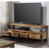 Urban Elegance Reclaimed Wood Furniture Extra Large Widescreen TV unit VPR09B