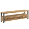 Urban Elegance Reclaimed Wood Furniture Extra Large Widescreen TV unit VPR09B