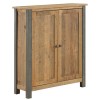 Urban Elegance Reclaimed Wood Furniture Small Shoe Storage Cupboard VPR20A