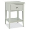 Ashby Soft Grey Painted Furniture 1 Drawer Nightstand