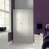 Ashby Cotton Painted Furniture 3 Door 3 Drawer Wardrobe