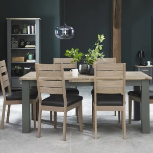 Bentley Designs Oakham Grey & Scandi Oak Extending Dining Table Bentley Designs Oakham Grey & Scandi Oak Extending Dining Table