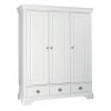 Bentley Designs Chantilly White Triple Wardrobe