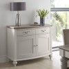 Montreux Grey & Washed Oak Furniture Narrow Sideboard