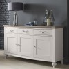 Montreux Grey & Washed Oak Furniture Wide Sideboard