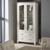 Montreux Grey & Washed Oak Furniture Display Cabinet