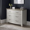 Montreux Grey & Washed Oak Furniture Chest of Drawers