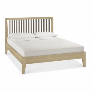 Bentley Designs Rimini Aged & Weathered Oak Slatted Double Bed