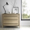 Bentley Designs Rimini Aged Oak & Weathered Oak 3 Drawer Chest