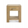 Bentley Designs Turin Light Oak Lamp Table with Drawer