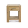 Bentley Designs Turin Light Oak Lamp Table with Drawer