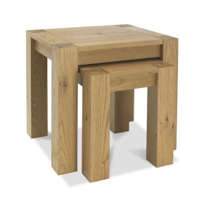 Bentley Designs Turin Light OakNest of Tables Bentley Designs Turin Light OakNest of Tables