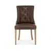 Bentley Designs Westbury Oak Upholstered Arm Chair Espresso (Pair)