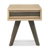 Bentley Designs Cadell Oak Furniture Lamp Table with Drawer