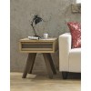 Bentley Designs Cadell Oak Furniture Lamp Table with Drawer