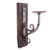 Eclectic Reclaimed Wood Furniture Wall Candle Holder KI-5347