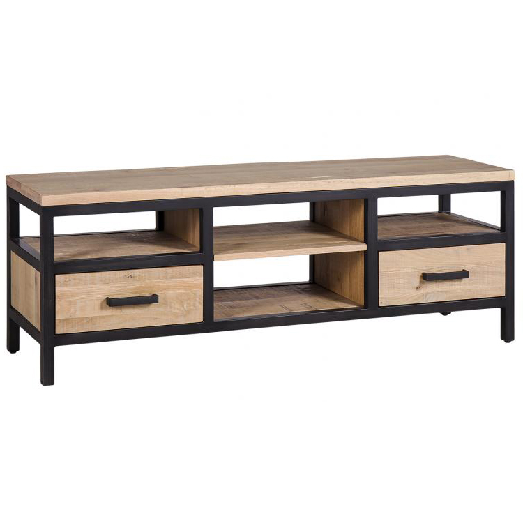 Forge Iron and White Wash Oak Furniture