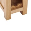 Handmade Oak Kitchens Furniture Wine Rack with back stop wall
