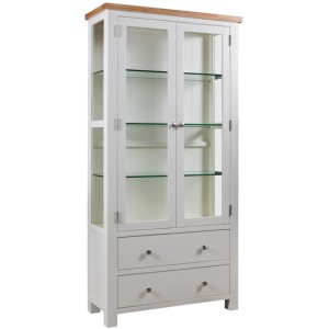Divine Furniture Dortmund Ivory Painted Oak Furniture Display Cabinet With Glass Doors Divine Furniture Dortmund Ivory Painted Oak Furniture Display Cabinet With Glass Doors
